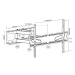 Otočný držiak LCD Fiber Mounts M7C23