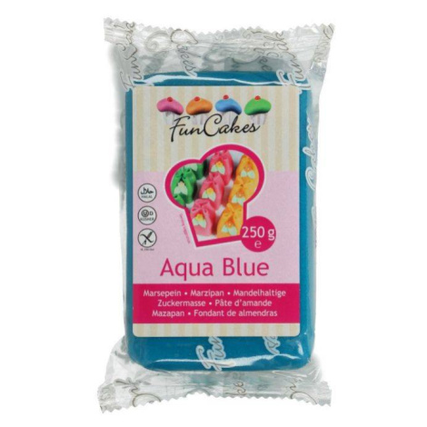 Vynikajúci marcipán Aqua Blue 250 g - FunCakes