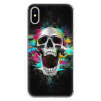 Odolné silikónové puzdro iSaprio - Skull in Colors - iPhone X