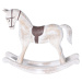 Dekoračný hojdací kôň Flavio biela, 37,5 cm