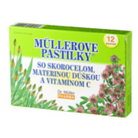 Müllerove pastilky so Skorocelom, Materinou dúškou a vitamínom C 12 past