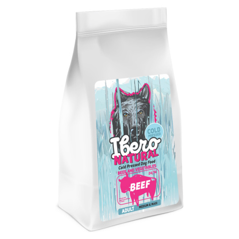 Vzorka - Ibero Cold Pressed Dog Adult M/L BEEF - 250g