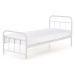 Kovová posteľ LINA 90x200 biela
