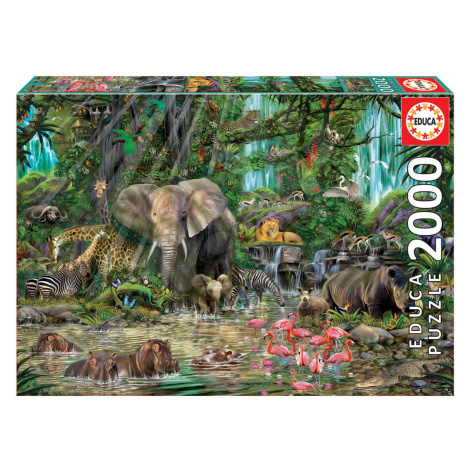 Educa Puzzle African Jungle 2000 dielikov 16013 farebné