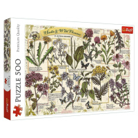 Trefl Puzzle 500 - Herbár: Liečivé byliny