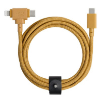 Native Union kábel Belt Cable Duo USB-C to USB-C/Lightning 1.5m - Kraft