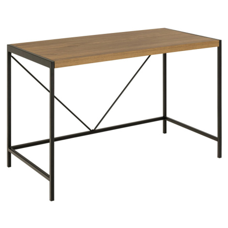 MID.YOU PÍSACÍ STÔL, čierna, farba duba, 120/60/75 cm