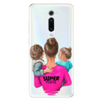 Odolné silikónové puzdro iSaprio - Super Mama - Boy and Girl - Xiaomi Mi 9T Pro