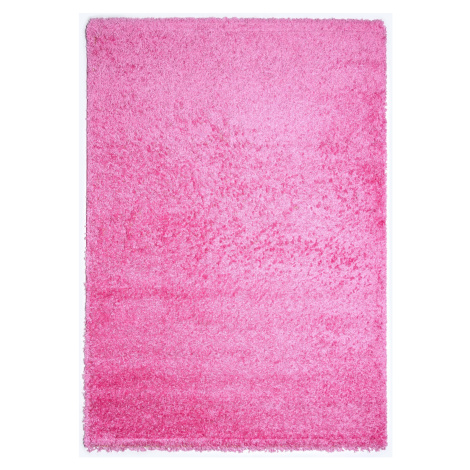 Kusový koberec Efor Shaggy 7182 Pink - 80x150 cm Mono Carpet