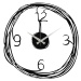 Nástenné hodiny Gergo 48 cm čierne
