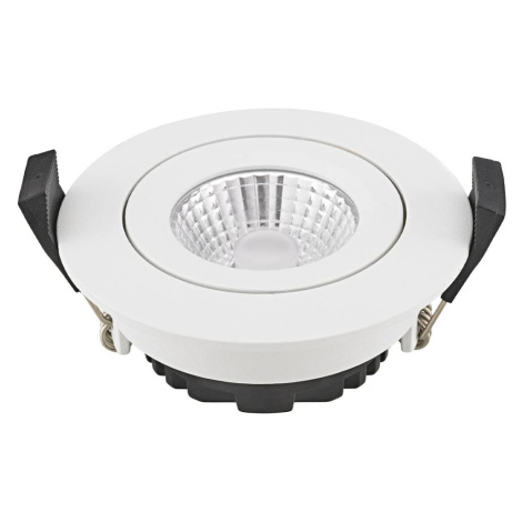 LED bodový podhľad Diled, Ø 8,5 cm, 6 W, 3 000 K, biely