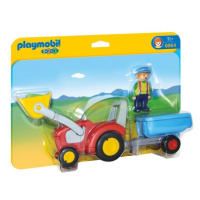 PLAYMOBIL 1.2.3  6964 Traktor s prívesom