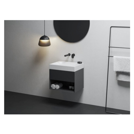Skrinka pod umývadlo bez umývadla Ravak Lite 60x43x45 cm čierna X000001856