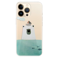 Odolné silikónové puzdro iSaprio - Bear With Boat - iPhone 13 Pro Max