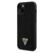 Guess Rhinestones Triangle Metal Logo Kryt pre iPhone 15 Plus, Čierny
