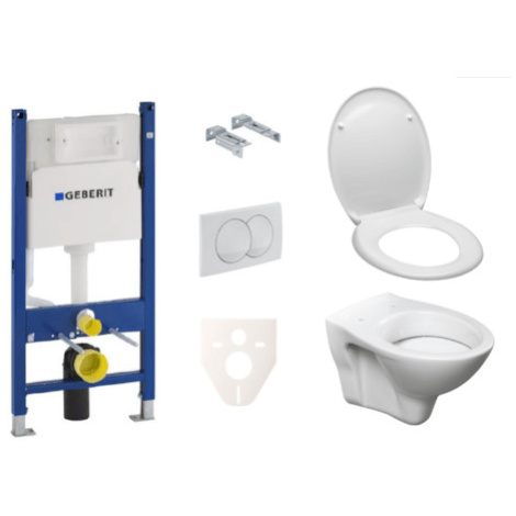 Závesný set WC S-line + modul Geberit Duofix s tlačidlom Delta 20 biele SIKOGES5D0