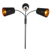 Moderná stojaca lampa čierna 3-svetlá - Carmen