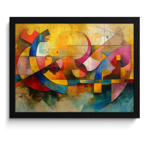 MuchoWow ZARÁMOVANÝ PLAGÁT Umenie - abstraktné - moderné 40x30 cm