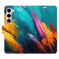 Flipové puzdro iSaprio - Orange Paint 02 - Samsung Galaxy S23 5G