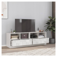 vidaXL TV skrinky 2 ks biele 67x39x44 cm oceľ