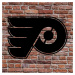 Drevené logo NHL - Philadelphia Flyers, Čierna