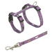 Trixie Junior Kitten harness with leash, cat motif, 21–33 cm/8 mm, 1.20 m