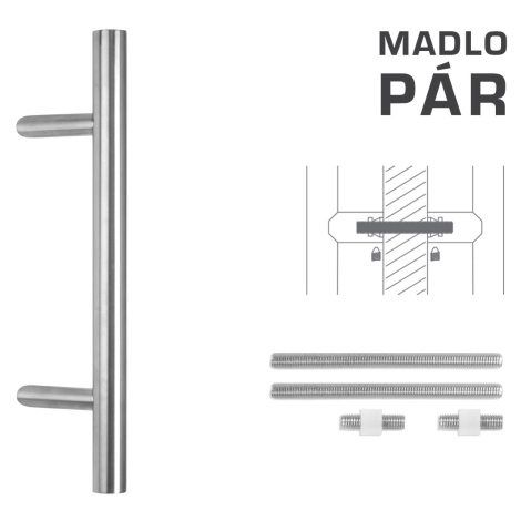 FT - MADLO kód K10 Ø 35 mm UN pár 500 mm, Ø 35 mm, 700 mm