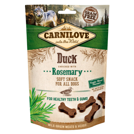 CARNILOVE Dog Semi Moist Snack Kačica obohatená rozmarínom 200 g