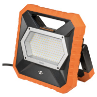 Reflektor stavebný LED 115W, 12700lm, oranžový so zásuvkou a 5m káblom (Brennenstuhl)