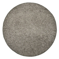 Oberec color shaggy - šedá - kruh průměr 200 cm