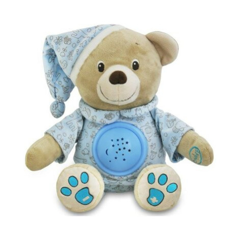 BABY MIX Plyšový Medvedík S Projektorom Modrá