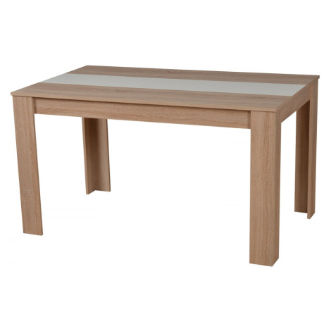 Jedálenský stôl george - dub sonoma/biela
