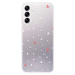 Odolné silikónové puzdro iSaprio - Abstract Triangles 02 - white - Samsung Galaxy A14 / A14 5G