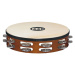 Meinl TAH2A-AB Traditional Goat-Skin Wood Tambourine Aluminium Jingles - African Brown