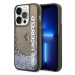 Kryt Karl Lagerfeld iPhone 14 Pro Max 6,7" black hardcase Liquid Glitter Elong (KLHCP14XLCKVK)