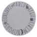 Dětský kusový koberec Mujkoberec Original Flatweave 104887 Silver/Grey kruh – na ven i na doma -