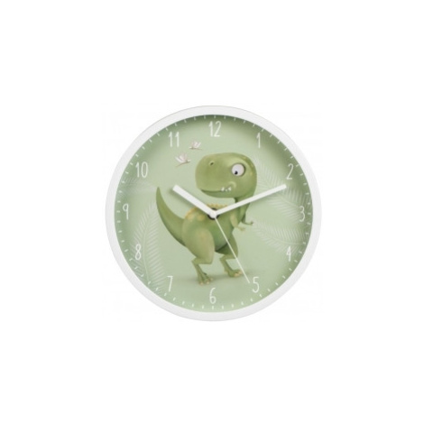 Hama 186427 Happy Dino, detské nástenné hodiny, priemer 25 cm, tichý chod