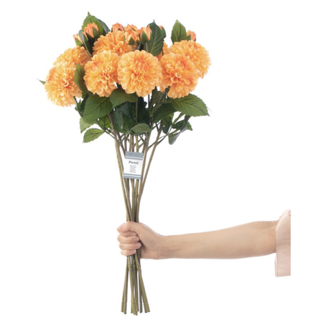 Umělá květina PIWONI 10 ks oranžová AmeliaHome