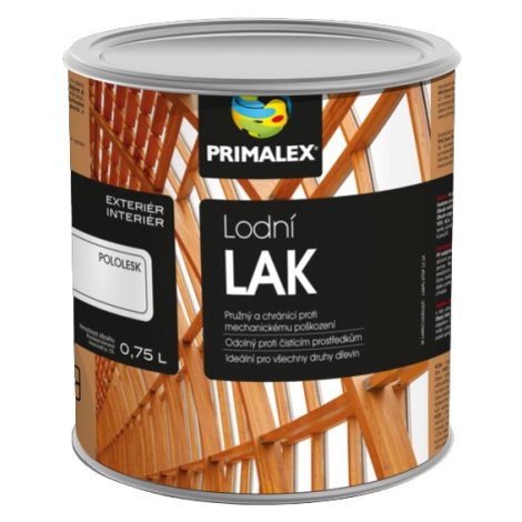 PRIMALEX - Lodný lak na drevo bezfarebný lesklý 0,75 L