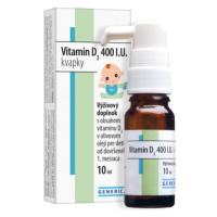 Generica Vitamín D3 400 IU  kvapky 10 ml