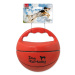 Hračka Dog Fantasy Ball lopta s rukoväťou pískacia 15cm