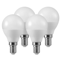 LED kvapková žiarovka E14 3W 2 700K matná 3+1 Sada