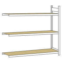 Regál s veľkým rozpätím, s drevotrieskovou doskou, výška 2000 mm SCHULTE