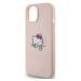 Plastové puzdro Hello Kitty na Apple iPhone 15 HKHMP15SPMHSKP PU Kitty Asleep Logo MagSafe ružov