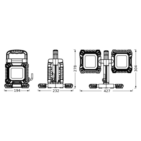 Ledvance LED Worklight Value Flex 2-plameňové