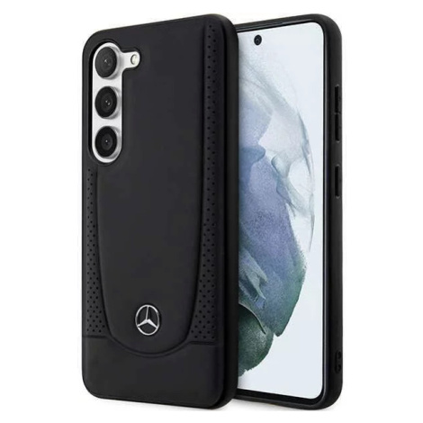 Kryt Mercedes Samsung Galaxy S23+ black hardcase Leather Urban (MEHCS23MARMBK)