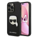 Kryt Karl Lagerfeld KLHCP14LSAPKHK iPhone 14 Pro 6,1" black hardcase Saffiano Karl`s Head Patch 