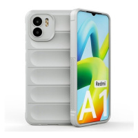 Xiaomi Redmi A1 / A2, silikónové puzdro, stredne odolné proti nárazu, 3D vzor, svetlo sivá