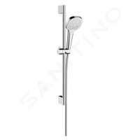 HANSGROHE - Croma Select E Set sprchovej hlavice, 3 prúdy, tyče a hadice, EcoSmart 9l/min, biela