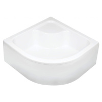 DEANTE - Deep biela - Akrylátová sprchová vanička, polguľatá, 90x90 cm - hlboká KTD_041B
